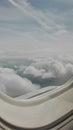 View on Clouds Airplane Window Royalty Free Stock Photo