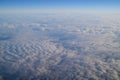 The view of the clouds from the airplane window3 Royalty Free Stock Photo