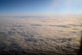 The view of the clouds from the airplane window2 Royalty Free Stock Photo