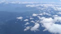 view of clouds above an airplane