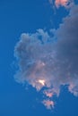 ILLUMINATED PINK AREAS ON CLOUD