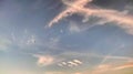 View of clouds with very beautiful shapes, evening clouds.