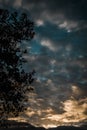 View of cloudspace during sunset Royalty Free Stock Photo