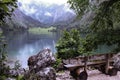 Lake Obersee in Bavaria, Germany Royalty Free Stock Photo