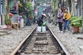 The Train Street In Hanoi, Vietnam