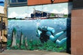 A View from the Clyde, a mural in Clyde Street, Glasgow