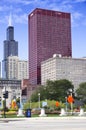 View of CNA Plaza and Willis Tower