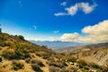 View of the Coachella Valley from Keys View, Mojave Desert, CA Royalty Free Stock Photo