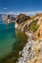 View of coast of Baikal lake Royalty Free Stock Photo