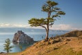 View of coast of Baikal lake Royalty Free Stock Photo