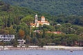 View of coast of Bay of Kotor and Savina Monastery. Montenegro