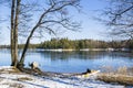 View of the coast of Gulf of Finland, Hirsala, Kirkkonummi, Finland Royalty Free Stock Photo