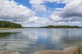 View of the coast and The Gulf of Finland in summer, Linlo, Kirkkonummi, Finland Royalty Free Stock Photo