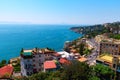 View of the coast of Naples on a clear sunny day. Italy, Europe. Royalty Free Stock Photo