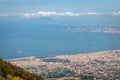 View of the coast of Naples, Italy Royalty Free Stock Photo