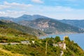 View of the coast near Cefalu in northern Sicily Royalty Free Stock Photo