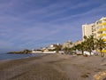 View over the beach in Nerja Spain Royalty Free Stock Photo