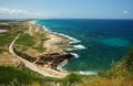 View of coast from Rosh HaNikra,Israel