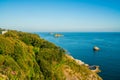 View of coast and sea in Torquay, South Devon Royalty Free Stock Photo