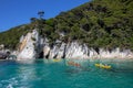 view of Abel Tasman National park, New Zealand Royalty Free Stock Photo