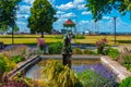 View of a coastal park in Swedish town Borgholm