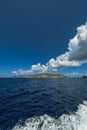 Aeolian island coastline, Mediterranean Sea. Color image Royalty Free Stock Photo