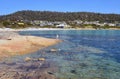 A view of the coastline at Bicheno in Tasmania