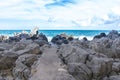 view of the coastline at Cefalu Royalty Free Stock Photo