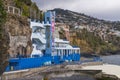 Coastline in Fuchal , Madeira .