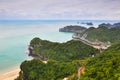 View of the coastline of the island of Cat Ba