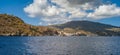 Lipari island coastline, Mediterranean Sea. Color image Royalty Free Stock Photo