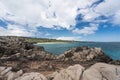 View of the coastline from Makaluapuna Point in Maui Hawaii