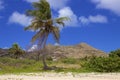 Cockleshell beach in St Kitts, Caribbean Royalty Free Stock Photo