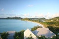 View from coco bay hotel antigua Royalty Free Stock Photo