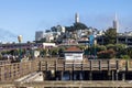 View on Coit Tower from San Francisco Bay Area Royalty Free Stock Photo