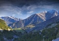 View from the Col d'Isoard Pass Royalty Free Stock Photo