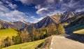 View from the Col d'Isoard Pass Royalty Free Stock Photo