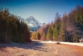 View from the Col d'Isoard Pass, Alps, France. Royalty Free Stock Photo