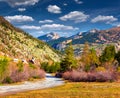View from the Col d'Isoard Pass, Hautes-Alpes Royalty Free Stock Photo