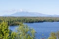 View from Cole Overlook across Salmon Stream Lake toward Mount K