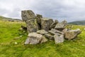 A view of a collection of glacial erratics on the southern slopes of Ingleborough, Yorkshire, UK Royalty Free Stock Photo