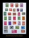 Colourful World postage stamps Royalty Free Stock Photo