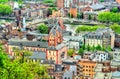 View of the Collegiate Church of St. Bartholomew in Liege, Belgium Royalty Free Stock Photo