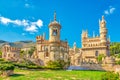 View at the Colomares castle in Benalmadena, dedicated of Christopher Columbus - Spain