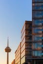 View of the Colonius Tower in Cologne, Germany