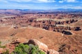 View of Colorado River and Canyonlands National Park from Dead Horse Point Overlook Utah USA Royalty Free Stock Photo