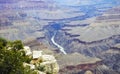 View of the Colorado river, Grand Canyon, South Rim, Arizona, United States Royalty Free Stock Photo