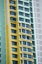 View of colorful buildings of singapore