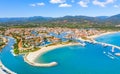 View Of Colorful Houses And Boats In Port Grimaud During Summer Day-Port Grimaud Royalty Free Stock Photo