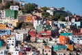 View of colorful houses. Guanajuato Royalty Free Stock Photo